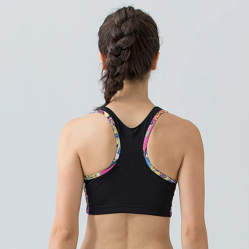 Бюстгальтер для йоги спортивный бюстгальтер средней длины с мягкой спинкой