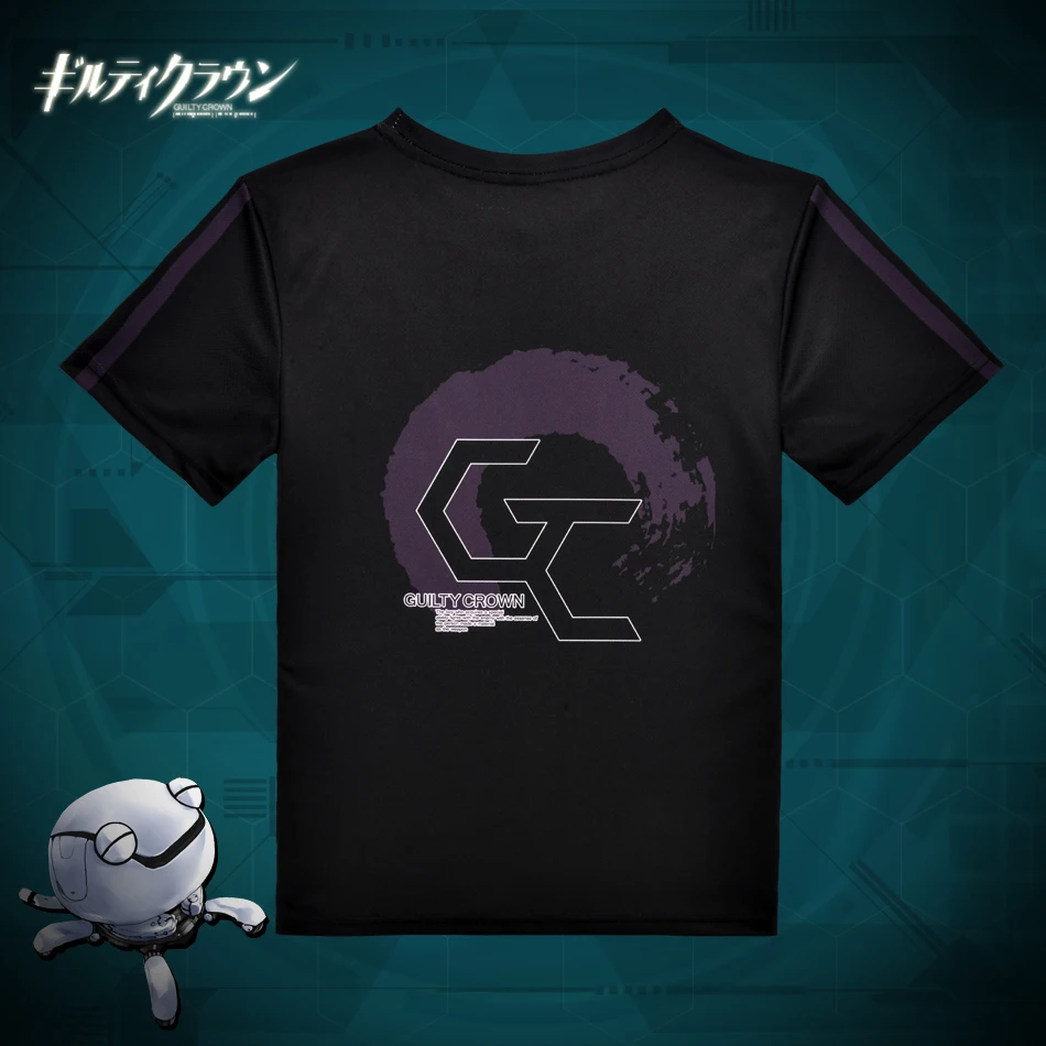 

Anime Guilty Crown T-shirt Inori Yuzuriha Polyester T Shirt Fashion Summer Active Otaku Men Women Tees