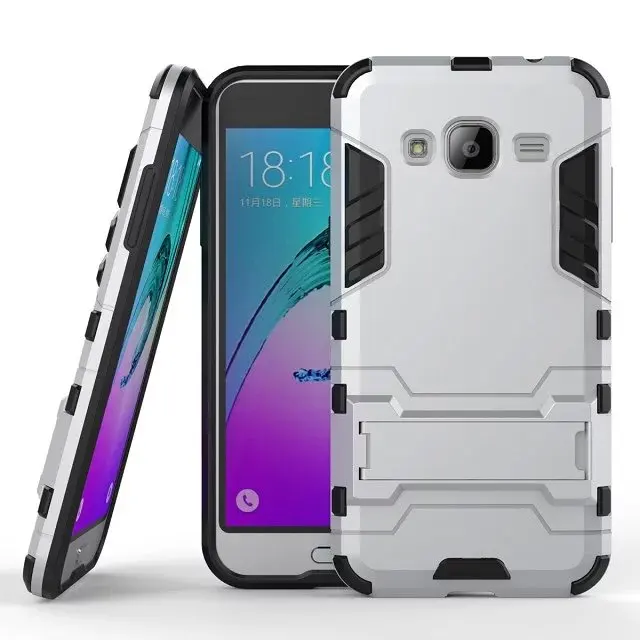 Чехол книжка для samsung Galaxy J3 2016 J320 J320F J320H Heavy Duty гибридный жесткий прочный резиновый