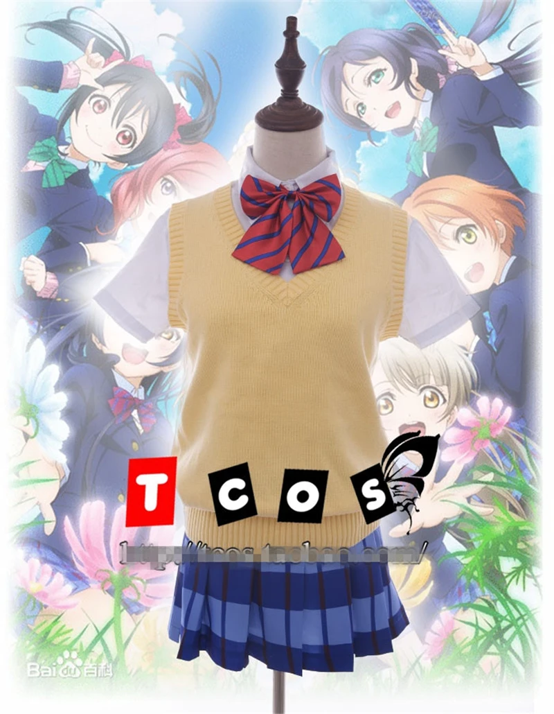 Love Live/Школьная форма для всех членов Nico Eli Gem Kotori Kousaka Umi Nozomi студенческий