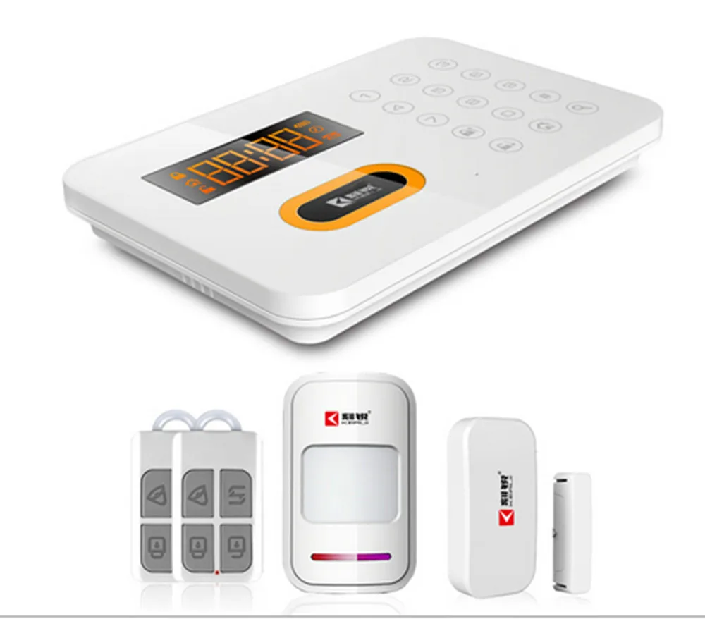Touch Keypad PSTN Alarm System 120 Defense Zoom Remote Control Wireless Intercom