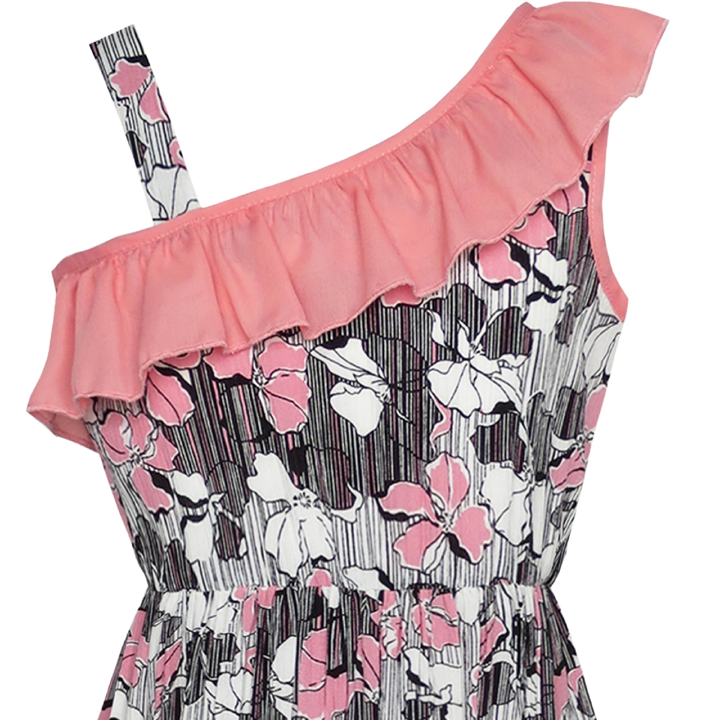 Sunny Fashion платья для девочек платье Цветок Девушка Платье Цветочный Одно плечо