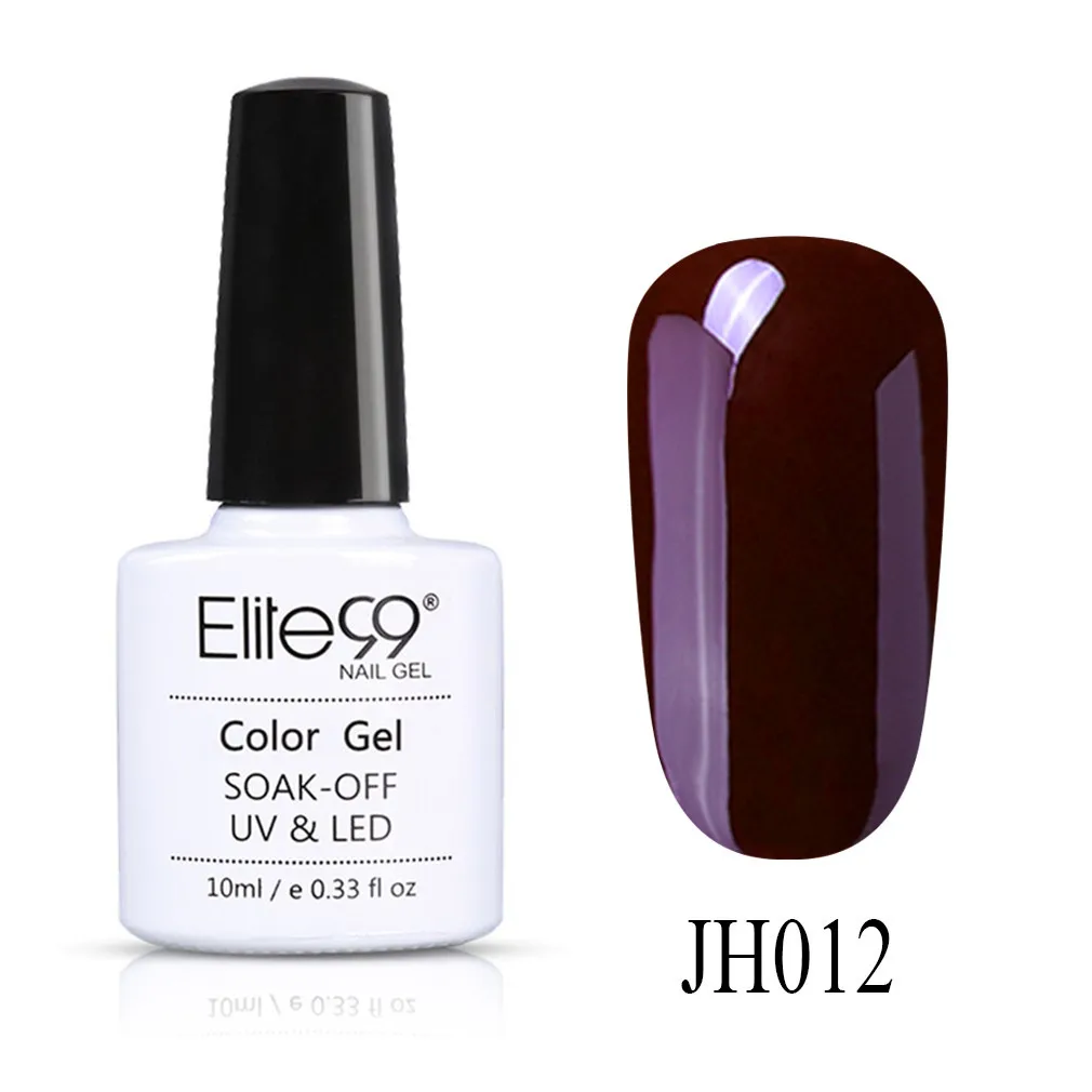 JH012 Elite99 10 мл синий Цветной Гель-лак для ногтей Полупостоянный Светодиодный УФ-Гель-лак для дизайна ногтей отмачиваемый Гель-лак для ногтей - Цвет: JH012