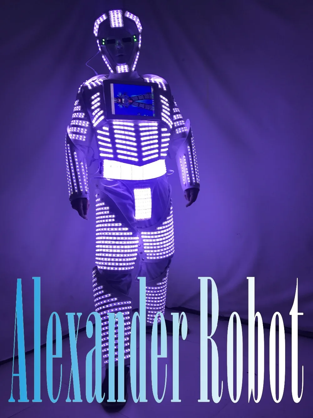 Светодиодный костюм робота/светодиодная одежда/светильник лые