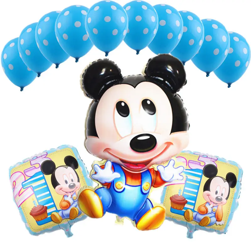 GOGO paity 13pcs-lots латекс Микки Алюминий шар набор детей мультфильм игрушки, украшения расположение