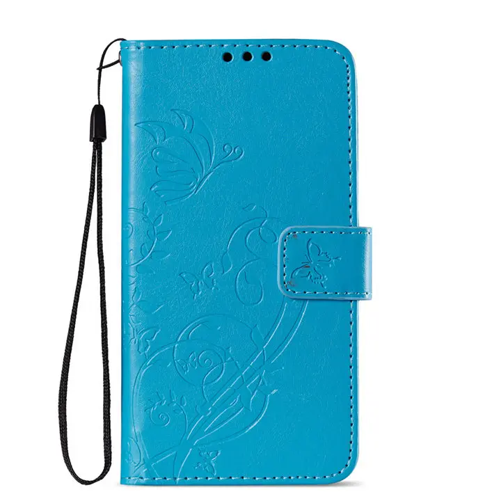 Sky Blue Чехол для huawei P Smart Коврики 10 Pro P9 Lite Mini P8 Enjoy 7 фотоаппаратов моментальной печати 7 s роскошный чехол-портмоне в ретро-стиле с бабочкой-бумажник с отделением для карт с карманами и симпатичными крышка E03Z - Цвет: Sky Blue