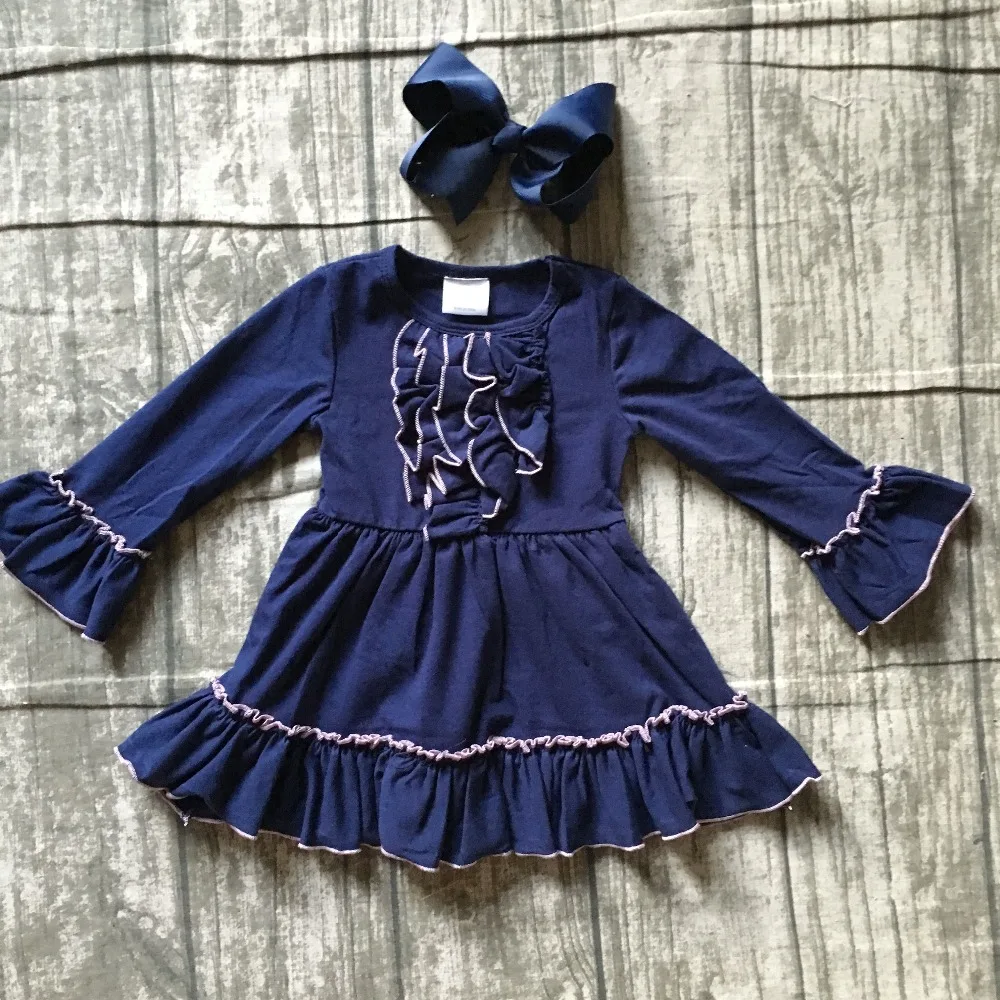 Newarrivals/осенне зимнее хлопковое платье для маленьких девочек детская одежда до