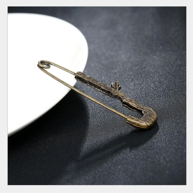Vintage Deer Echinacea Flowers Brooch Women Girl Jewelry Banquet Buckle Scarf Pin | Украшения и аксессуары