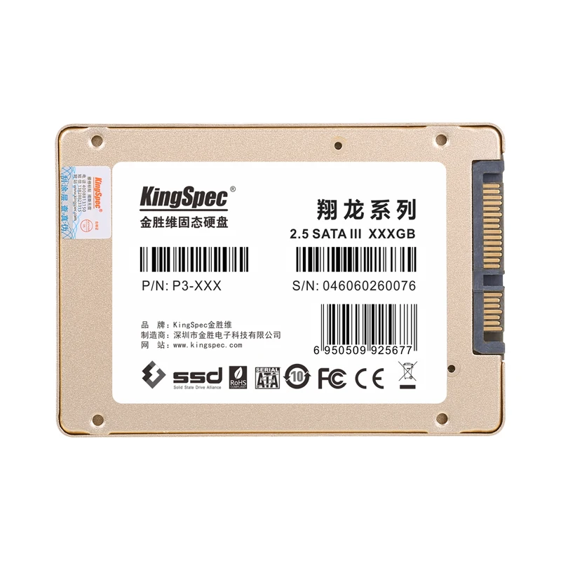 Жесткий диск Kingspec 2 5 SATA III 7 мм Внутренние твердотельные диски 512 ГБ HDD hd 500 Гб с Кэш