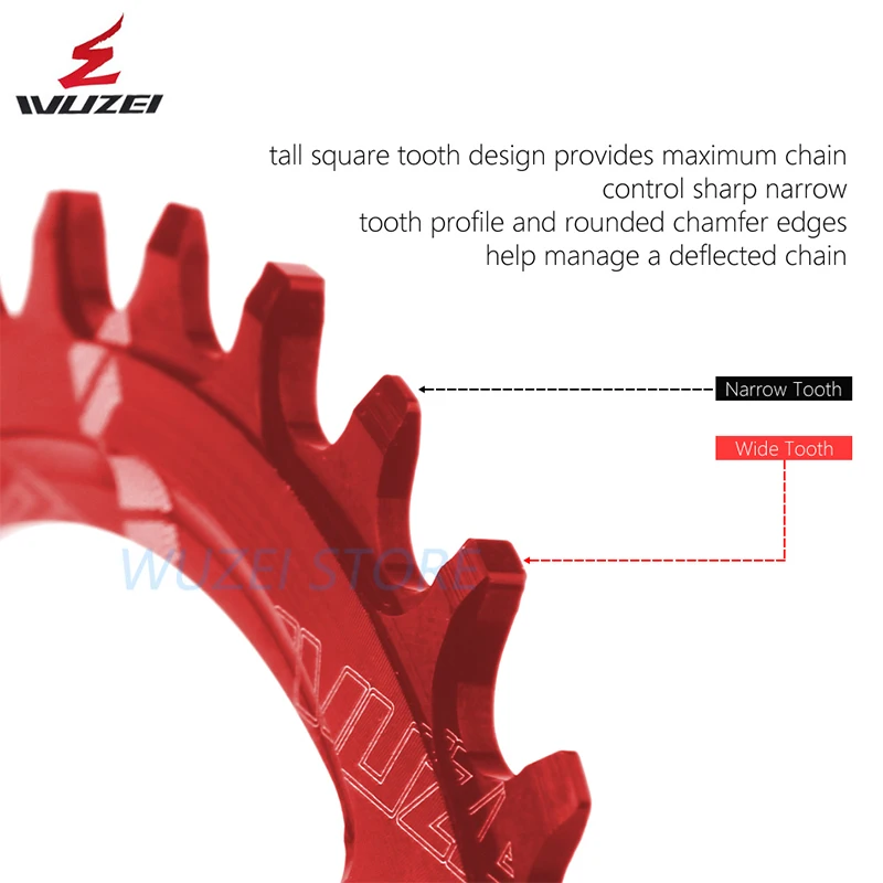 Круглая/Овальная велосипедная цепь wuзел BCD 96 мм для горного велосипеда 32T 34T 36T