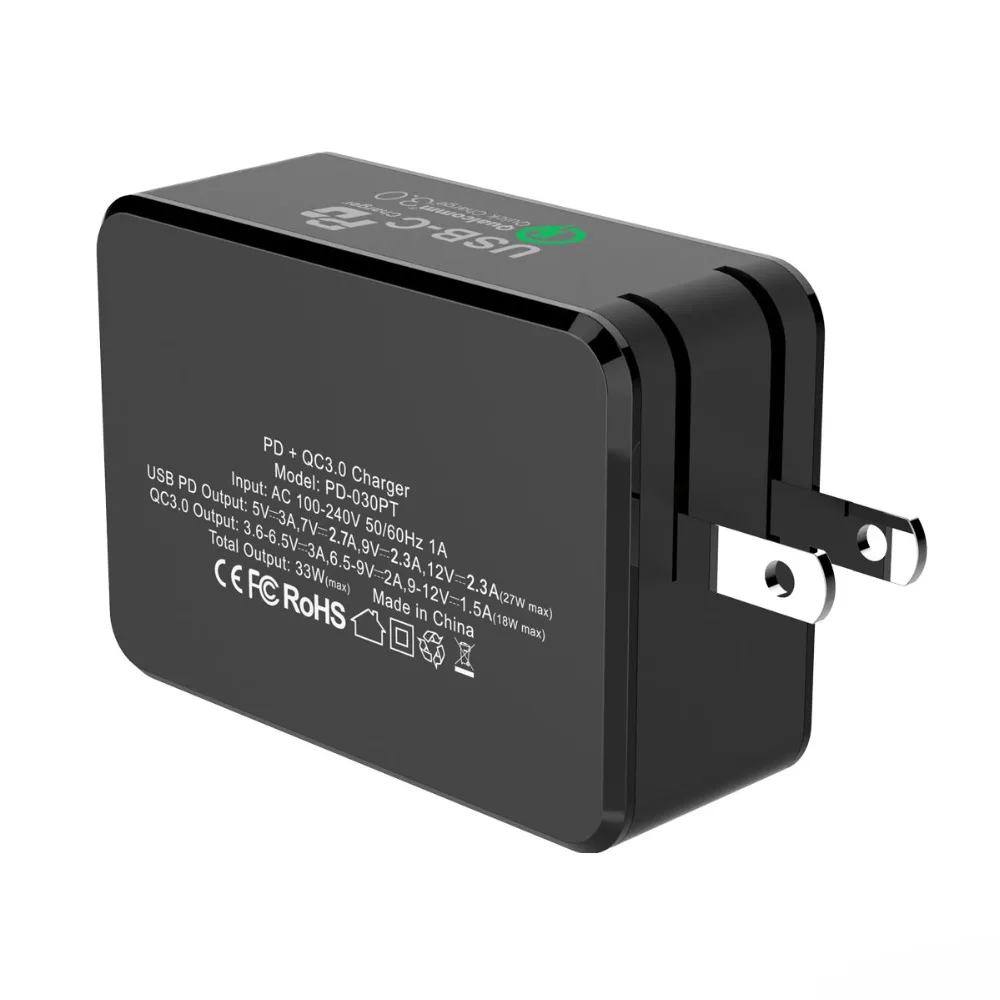 TUTUO USB C PD настенное зарядное устройство (доставка питания) Тип + быстрая зарядка 3 0