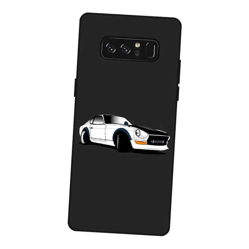 N242 Ae86 Harsh Car Black Silicone Case Cover For Samsung Galaxy Note 3 4 5 8 9 10 M10 M20 M30 |