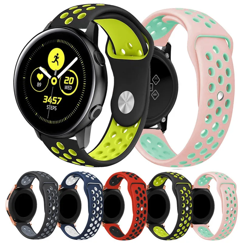 Силиконовый ремешок gear s3 для samsung 20 мм 22 браслет Samsung Gear S2 42 46 аксессуары