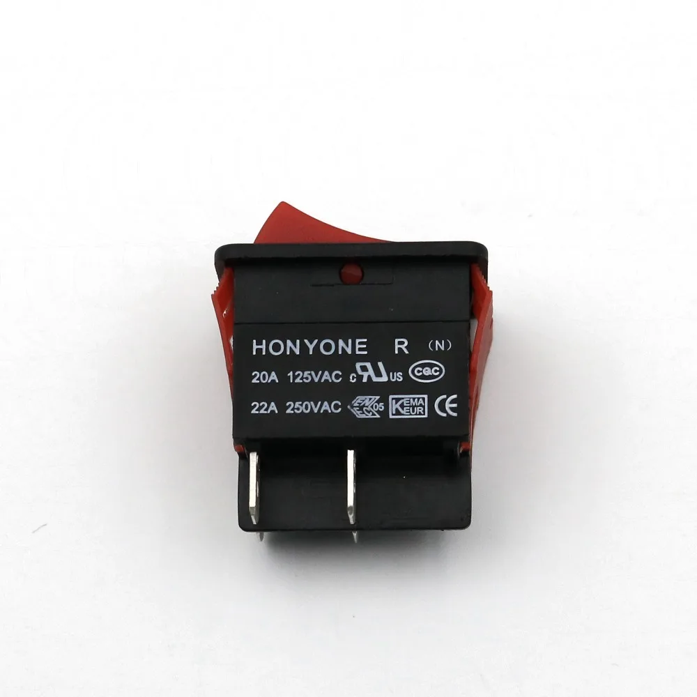 5 шт. LR-210 красный/черный высокотоковый IP55 4-Контактный Выключатель 2 положения 20 А