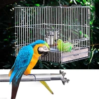 stainless steel pet bird stand parrot standing rod birdcage stand stick perch paw grinding bite toys bird cage accessaries 28cm