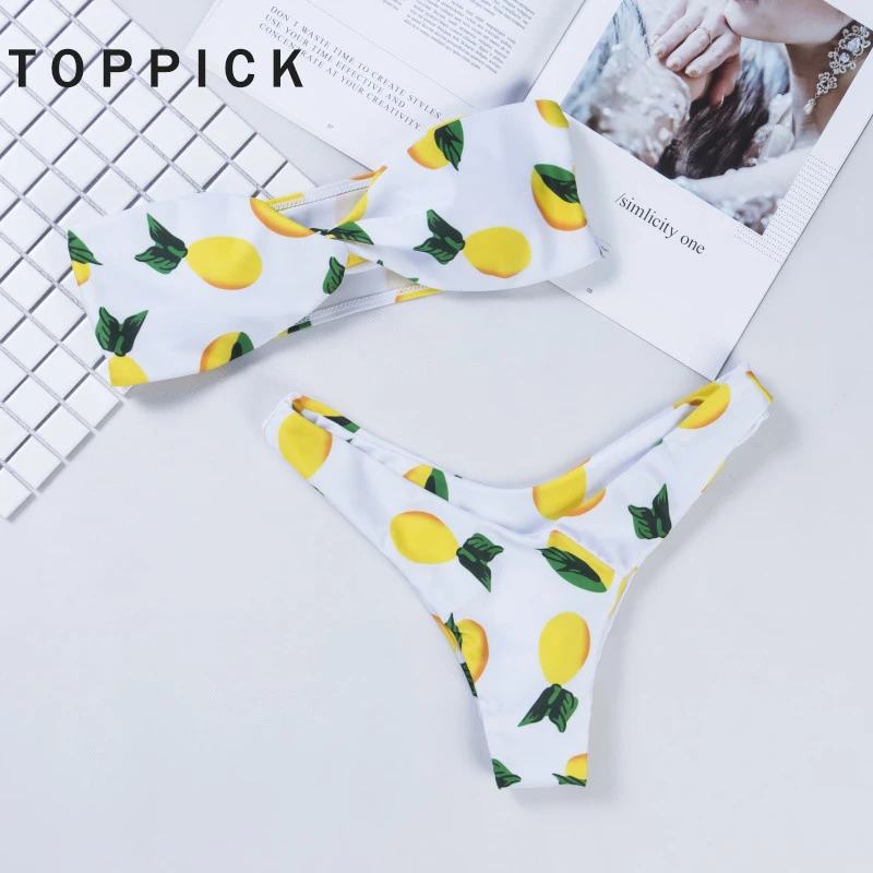 Бикини Toppick 2018 пикантные купальники женское бикини пуш ап купальный костюм