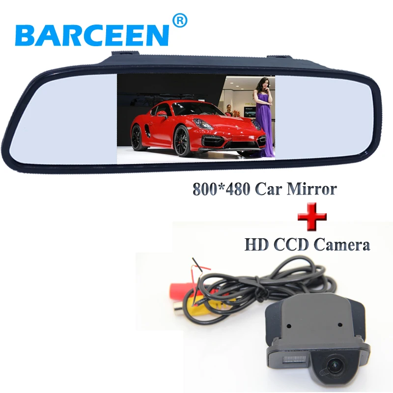 

Car rear reversing camera bring 170 angle with car backup mirror monitor black shell suitable for Toyota Corolla 2011/2012/2013