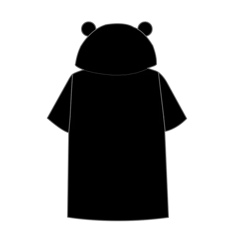 Японский Kawaii одежда Kumamon Топы аниме Летний стиль Harajuku рубашка с капюшоном