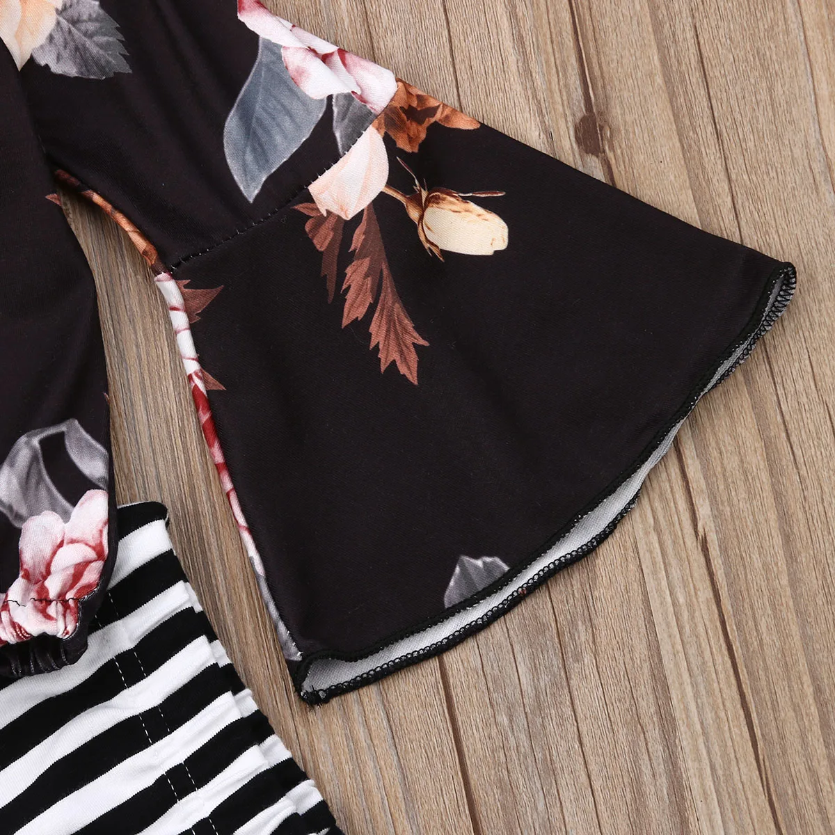 Комплекты детской одежды с цветочным принтом из 2 предметов для маленьких