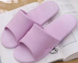 purple Новинка года; мужские летние домашние тапочки из пластика для ванной; сандалии и тапочки; женская Нескользящая домашняя обувь для ванной - Цвет: purple