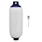 ПВХ надувная лодка Морская Лодка крыло Премиум ПВХ бампер щиток для причала Защита Синий Белый 11x40 см