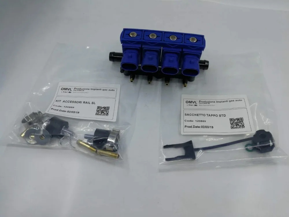 2Ω CNG рампа инжектора СПГ OMVL REG 4CYL форсунки рельс