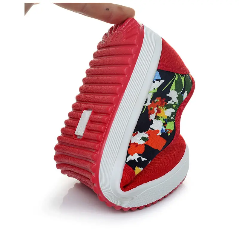 Женские тканевые туфли однотонные на одной ноге Нескользящие дышащие весна