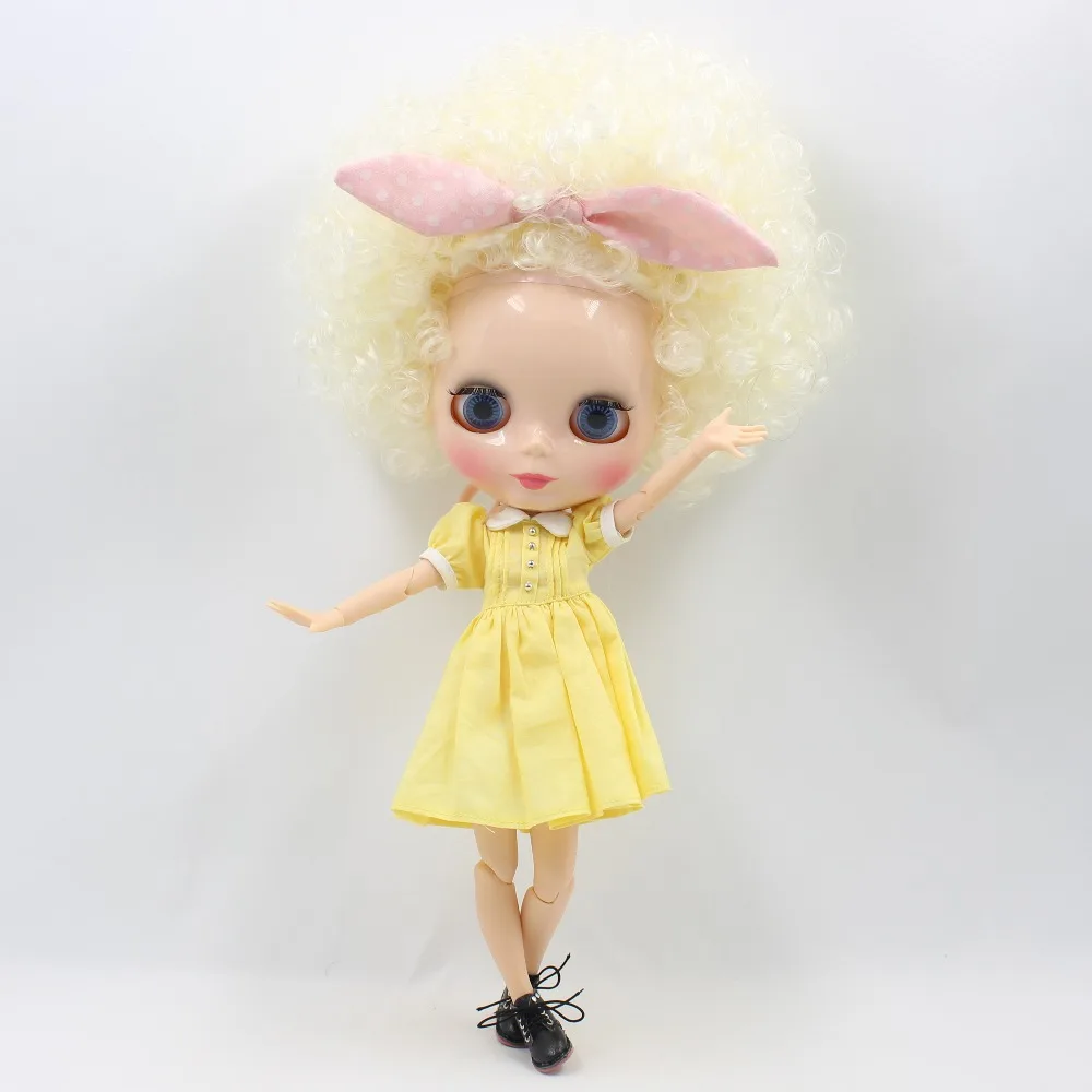 Ледяной DBS Blyth кукольные Срединная куклы 1/6 bjd 1/8 сестра семья вьющихся волос афро 30