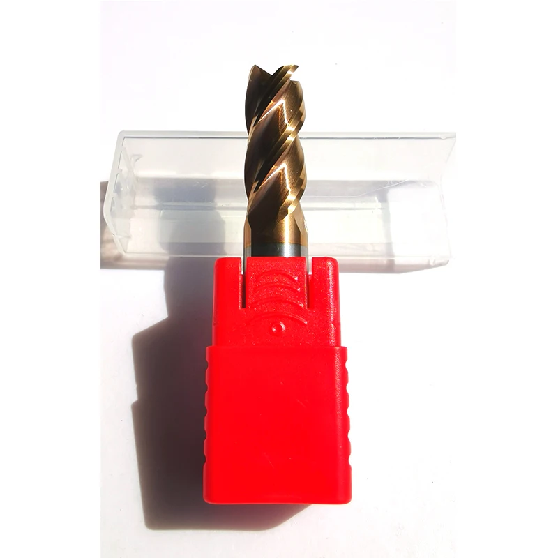 

10PC HRC55 End Milling Cutter 4mm 4 Flute Tungsten Cobalt Alloy End Mill Alloy Carbide Mill Cutter For CNC Machine Tool Endmill