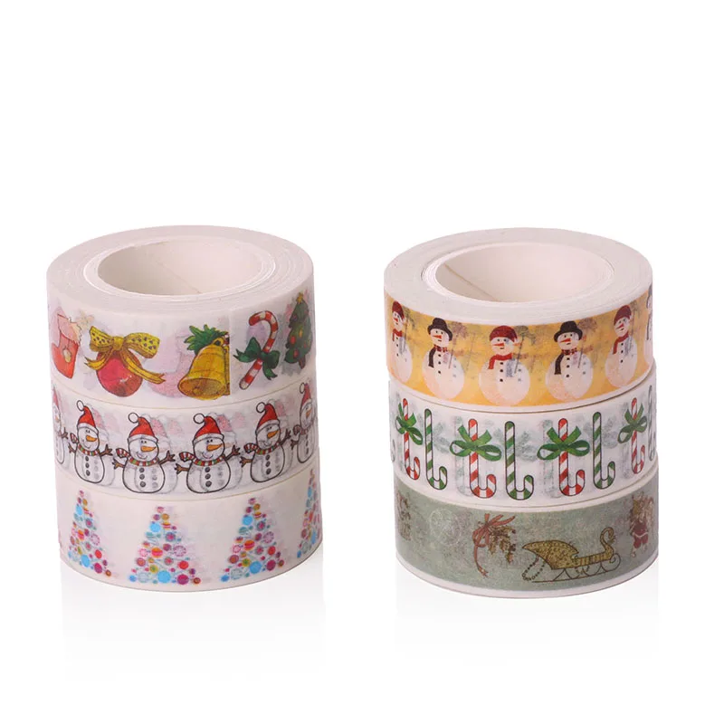 Рождественская лента washi с милыми узорами из бумаги сделай сам|christmas tape|pattern washiwashi