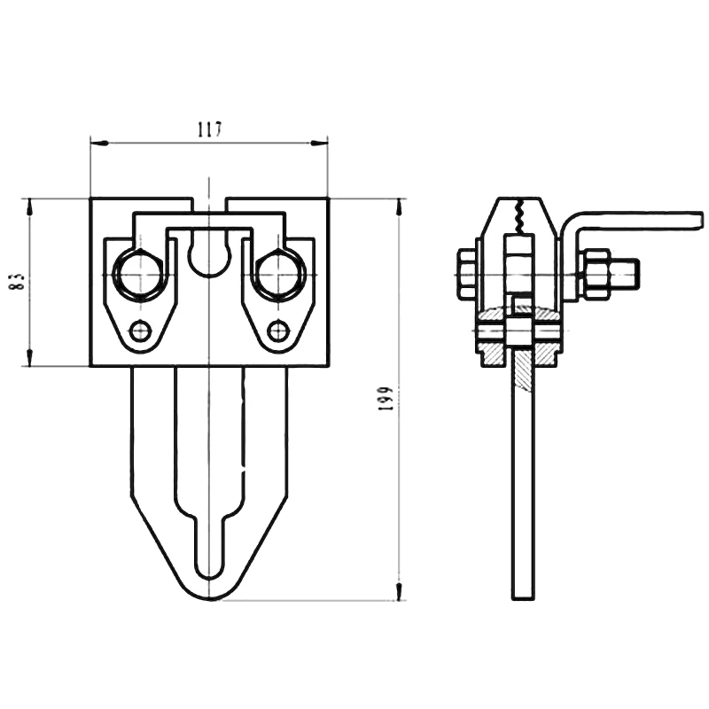 Каркасная стойка для кузова автомобиля зажим съемник двухсторонняя панель