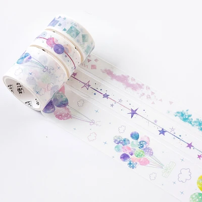 JIANWU 3 шт./компл. милый набор декоративного скотча васи DIY Форест фрукты цветок, растение, свадебная брошь, декор малярный скотч магазина канцелярских принадлежностей пуля аксессуары для журналов - Цвет: liu nian sui pian