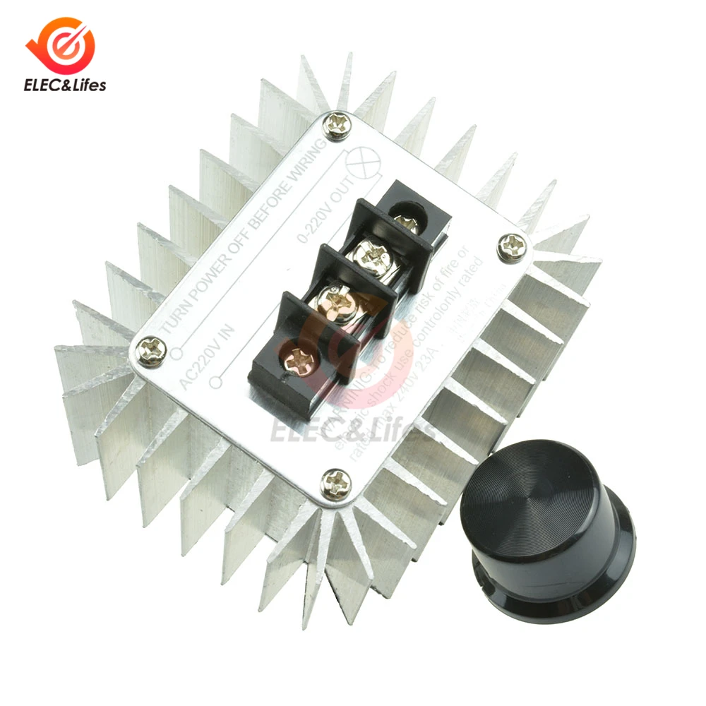 

1Pcs AC 220V 5000W SCR PWM Motor Speed controller Light Dimming Dimmers Thermostat regulator switch control Governor for Arduino
