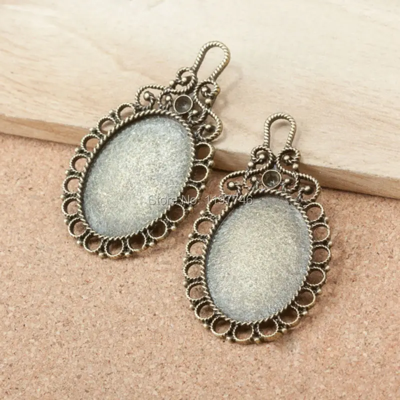10 шт. овальные рамки для кабошона 31x22 мм|pendant setting|cabochon cameosetting cabochon |