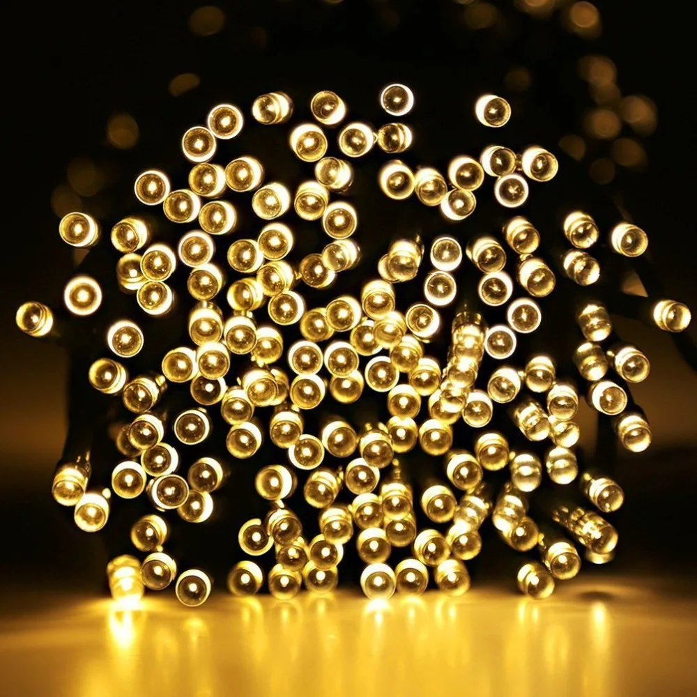 Waterproof Small Cute Bulb Party Atmosphere Solar light String Yard Garden Grass Lawn Tree Bush Fence Decorative Led | Освещение