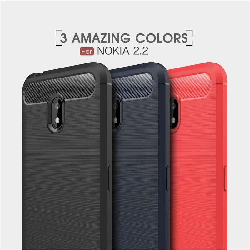 

Case For Nokia 7.2 6.2 Case Shockproof Carbon Fiber Cover For Nokia 2.2 7.2 6.2 2 Cover Phone Case For Nokia 2.2 7.2 6.2 Coque