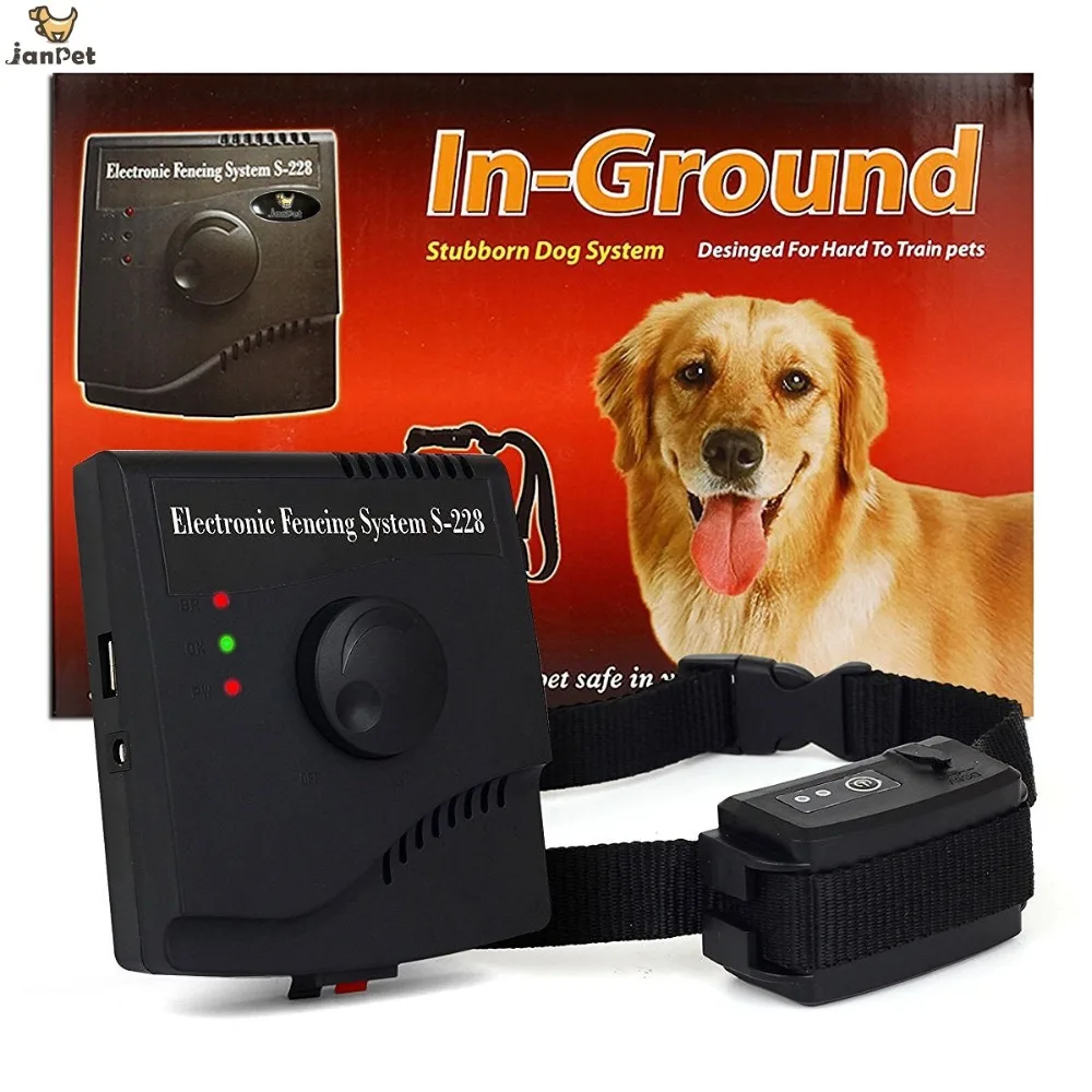 

JANPET Pet DOG Fence System with 5 Adjustable Shock Level Rechargeable and 100% Waterproof Receiver Collar
