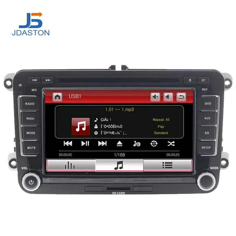 Автомобильный мультимедийный плеер JDASTON Авторадио 2 Din DVD аудио для VW Golf 6/5 Passat b7/cc/b6