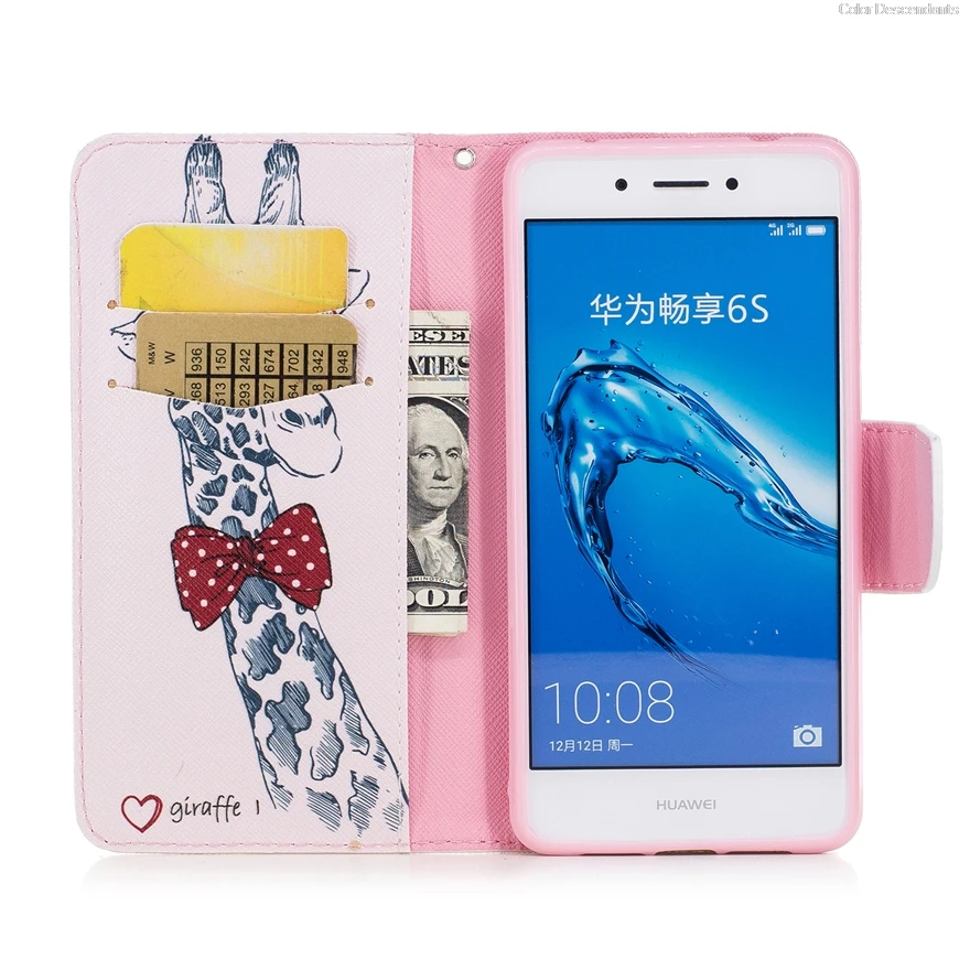 Флип чехол для телефона Huawei Honor 6C C6 DIG L21HN Honor6C копать 3D кармашек карточек кожаный