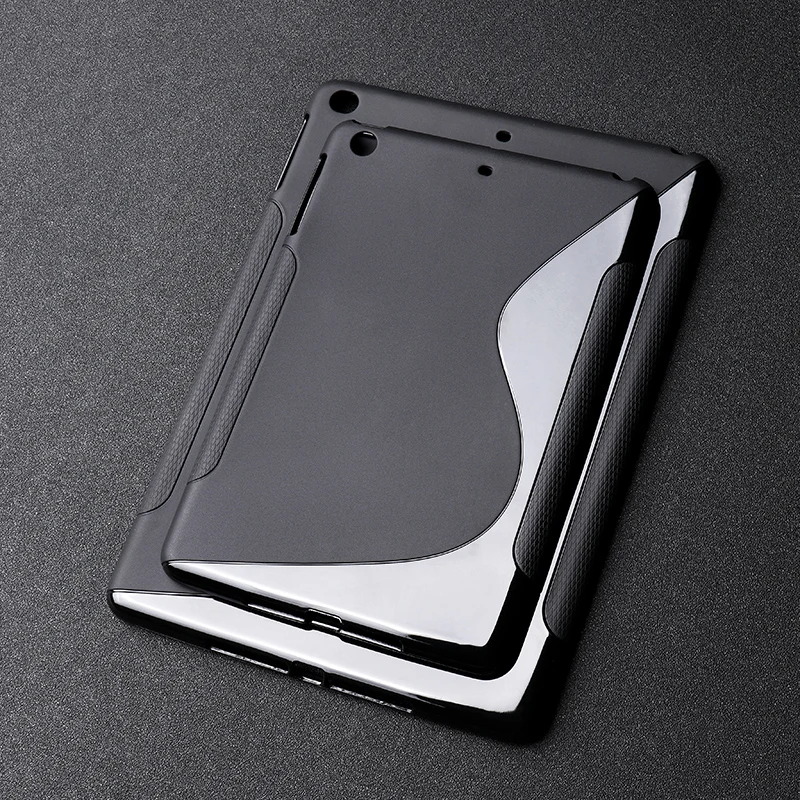 SLINE черная крышка чехол для Apple iPad 9,7 Mini 1 2 3 чехол силиконовый Air 2 Air2 Mini1 Mini2 Mini3 мягкий планшетный iPad 6 iPad6