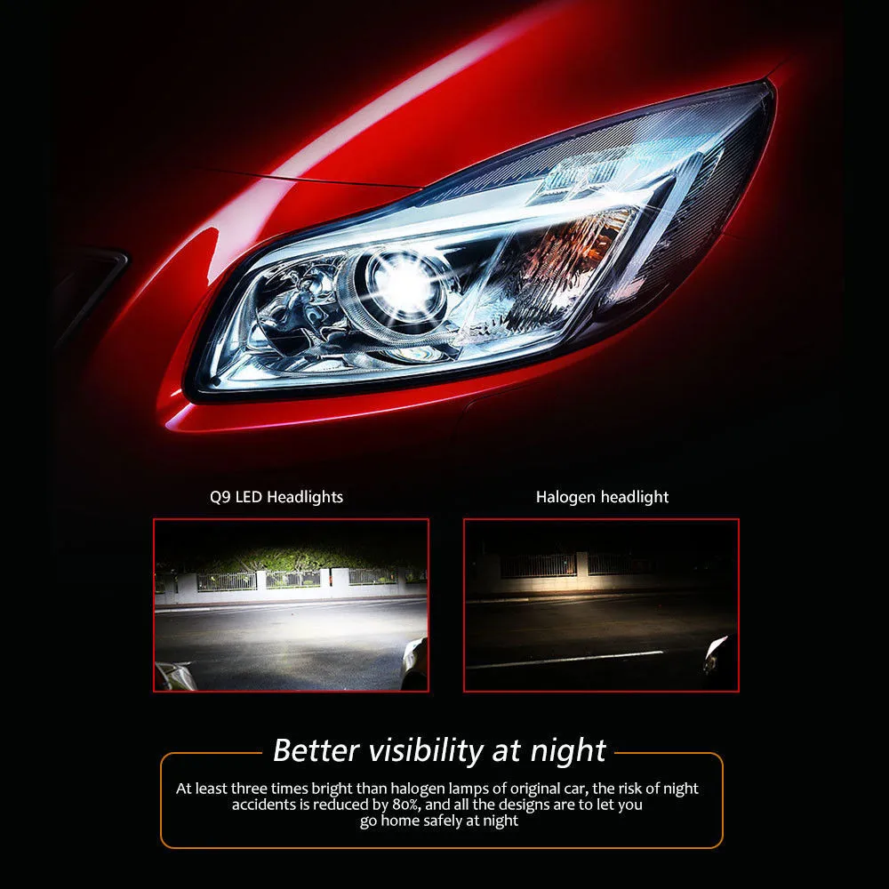 Autofeel автомобилей H4 H7 H11 пуля 9005 9006 B6 светодиодный фар 30 Вт 7200LM Водонепроницаемый