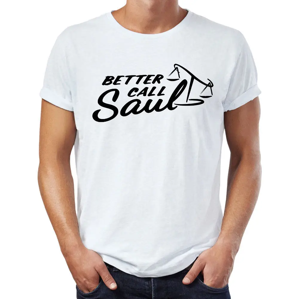 Летняя футболка с принтом человека хипстерская надписью Better Call Saul Breaking Bad Heisenberg Los