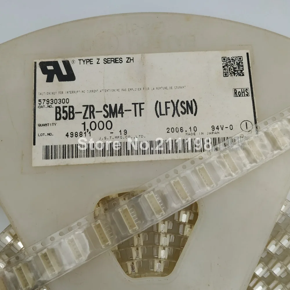 

10 шт./лот оригинальный B5B-Zr-Sm4-Tf разъем Zr серии 5 положение 1,5 мм Шаг поверхностного монтажа Однорядный кожух