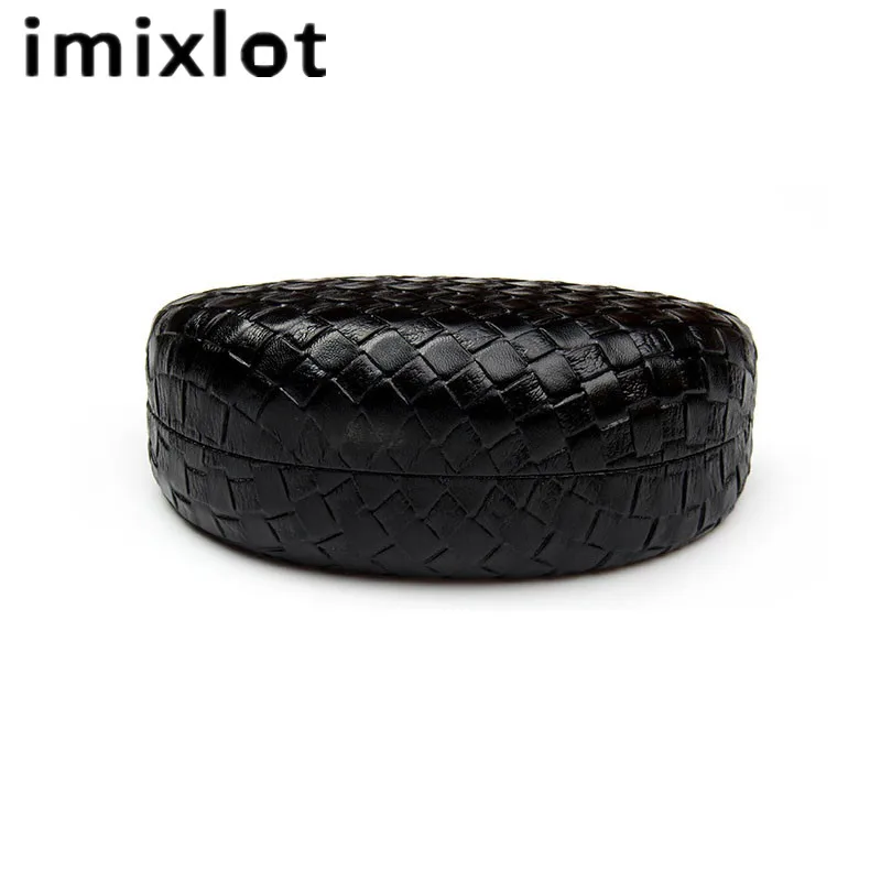 Imixlot Портативный кожаный чехол для солнцезащитных очков, жесткий защитный футляр для очков, чехол с сеткой, рождественские подарки для женщин и мужчин
