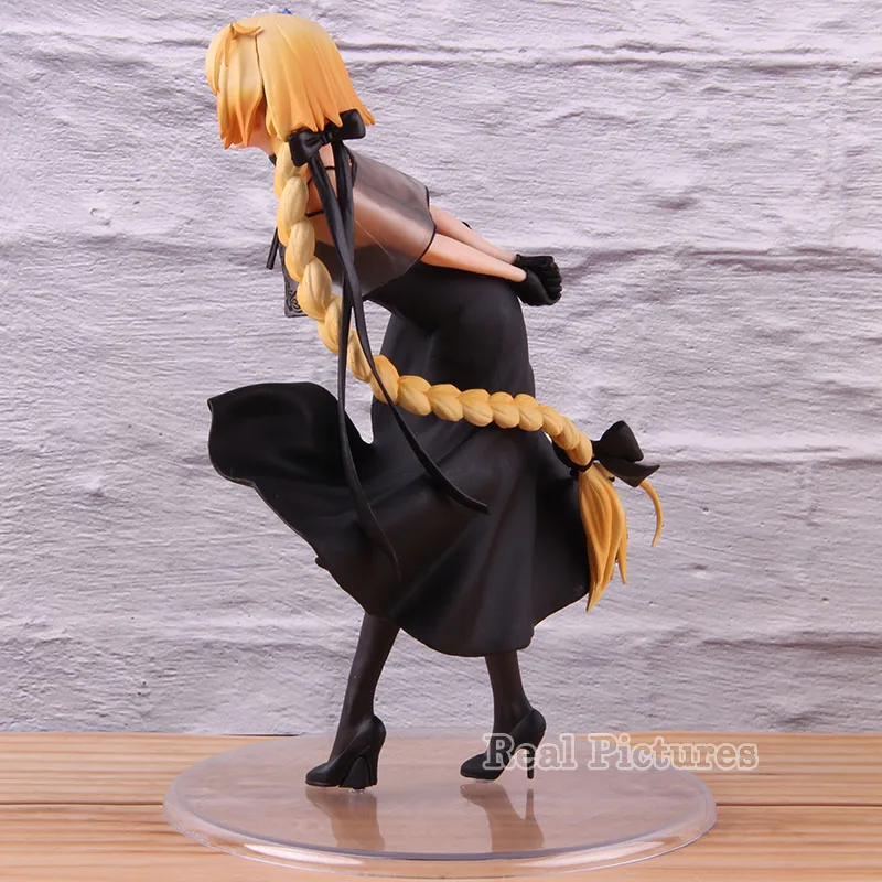 FGO Fate Grand Order фигурка линейка Жанна д 'Арк черное платье вер. 1/7 Масштаб ПВХ Коллекция Модель игрушки
