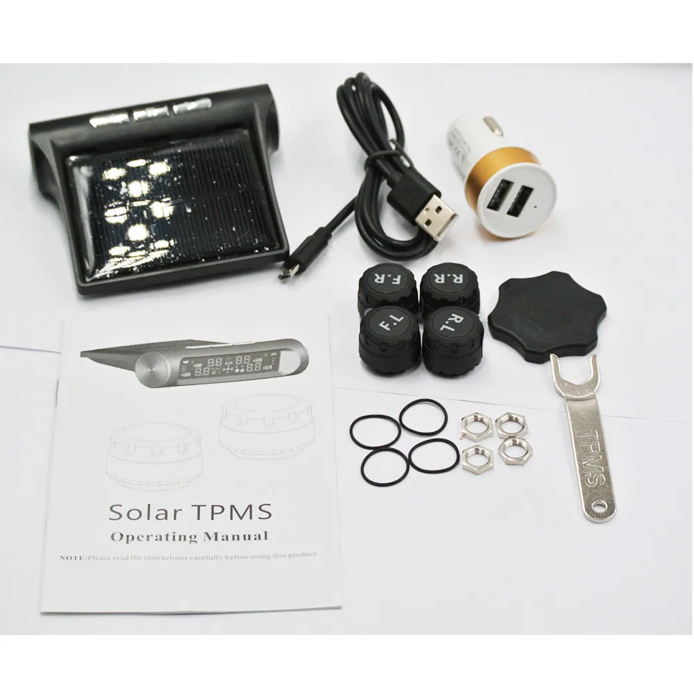 Ритм автомобильный TPMS система контроля давления в шинах солнечной энергии