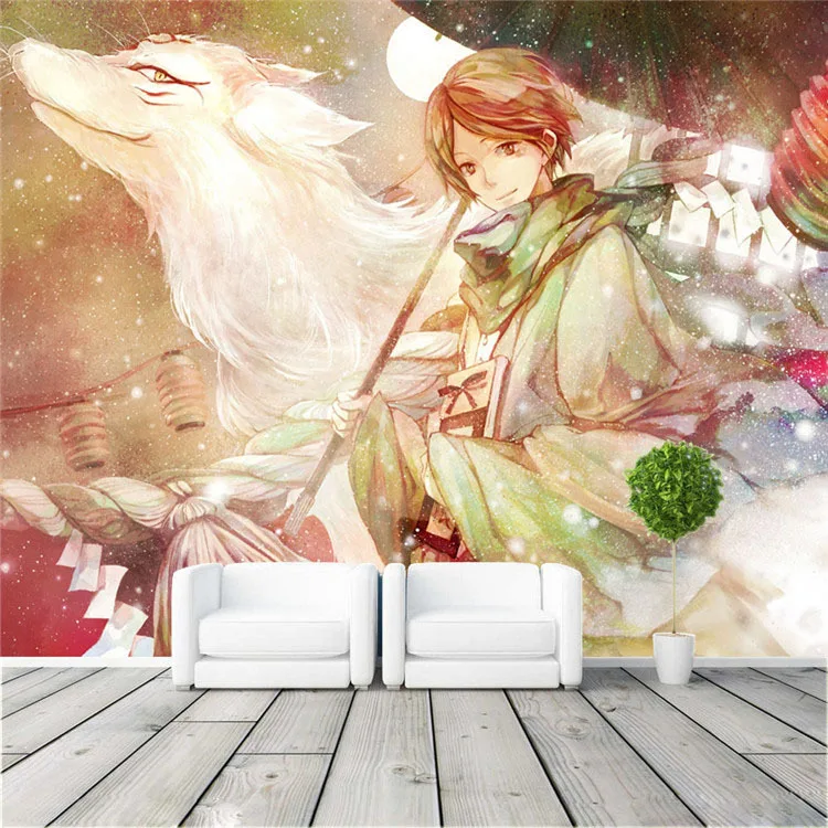 Пользовательские большие аниме фото обои декор комнаты книга друзей нацума