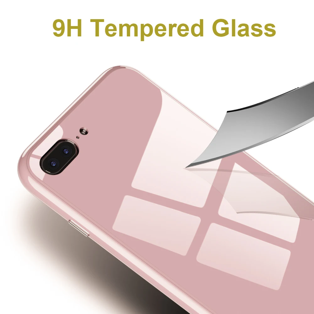 Магнитный флип-чехол для телефона iPhone 5 5S X 6 S 7 8 Plus ультра-тонкий закаленное стекло