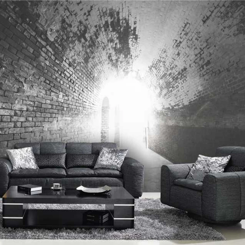Старая улица и полосы гостиной фон 3D обои фотообои 3d papel де сравнению PW1435732236|papel de