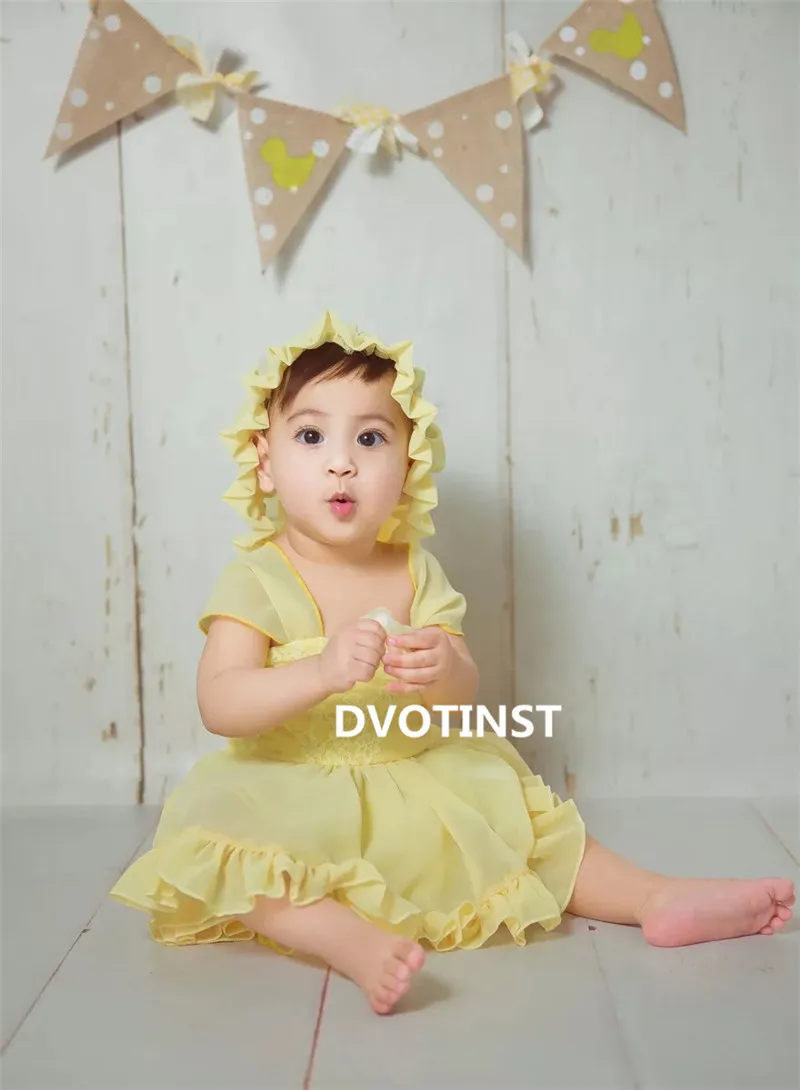 Dvotinst Baby Girls Photography Props Crochet Knitted Lace Dress Outfits Clothes Set Fotografia Accessories Studio Shoots | Детская